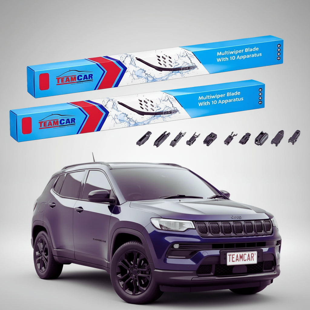 Ștergătoare Jeep Compass M6 2022-prezent | Set Față Flat Premium – TeamCar®