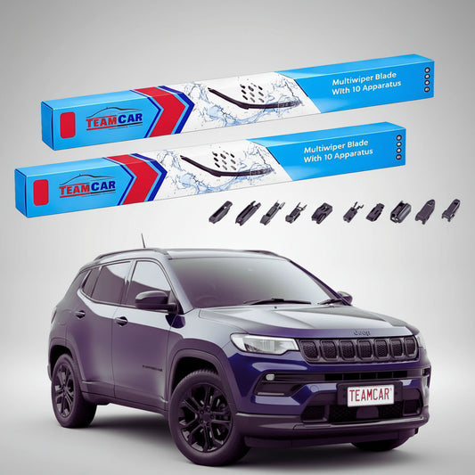 Essuie-glaces Jeep Compass M6 (2022-présent) | Jeu avant plat haut de gamme – TeamCar®