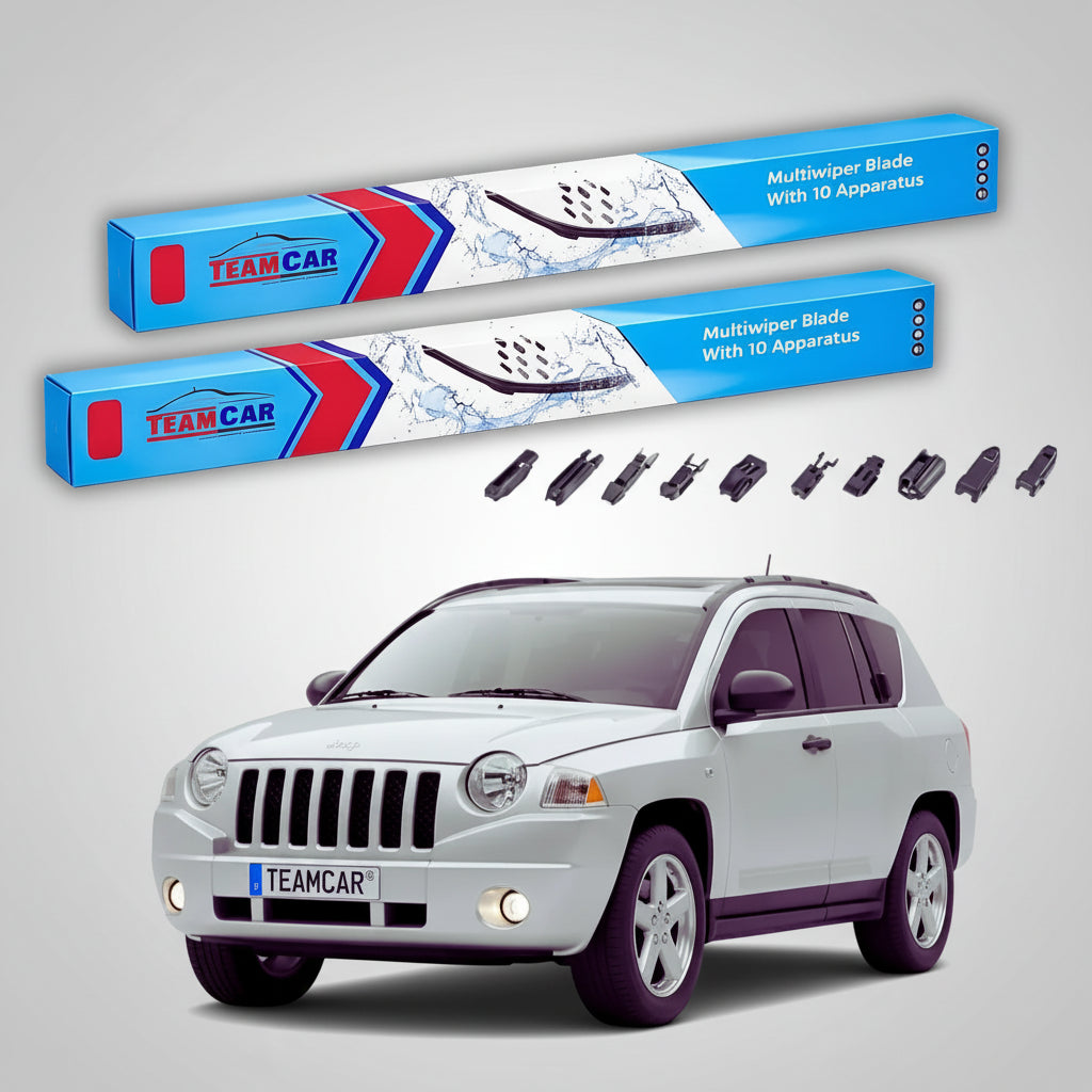 Ablaktörlők Jeep Compass MK 2006-tól napjainkig | Prémium első ablaktörlő készlet, sík kivitel – TeamCar®