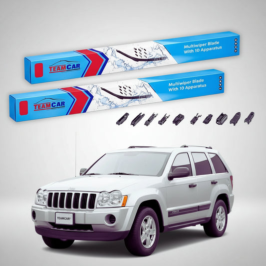 Essuie-glaces Jeep Grand Cherokee WK 2005-2010 | Jeu avant plat haut de gamme – TeamCar®