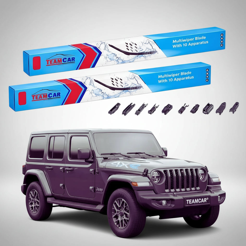 Essuie-glaces Jeep Wrangler JL 2017-présent | Jeu avant plat haut de gamme – TeamCar®