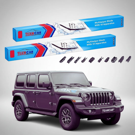 Essuie-glaces Jeep Wrangler JL 2017-présent | Jeu avant plat haut de gamme – TeamCar®