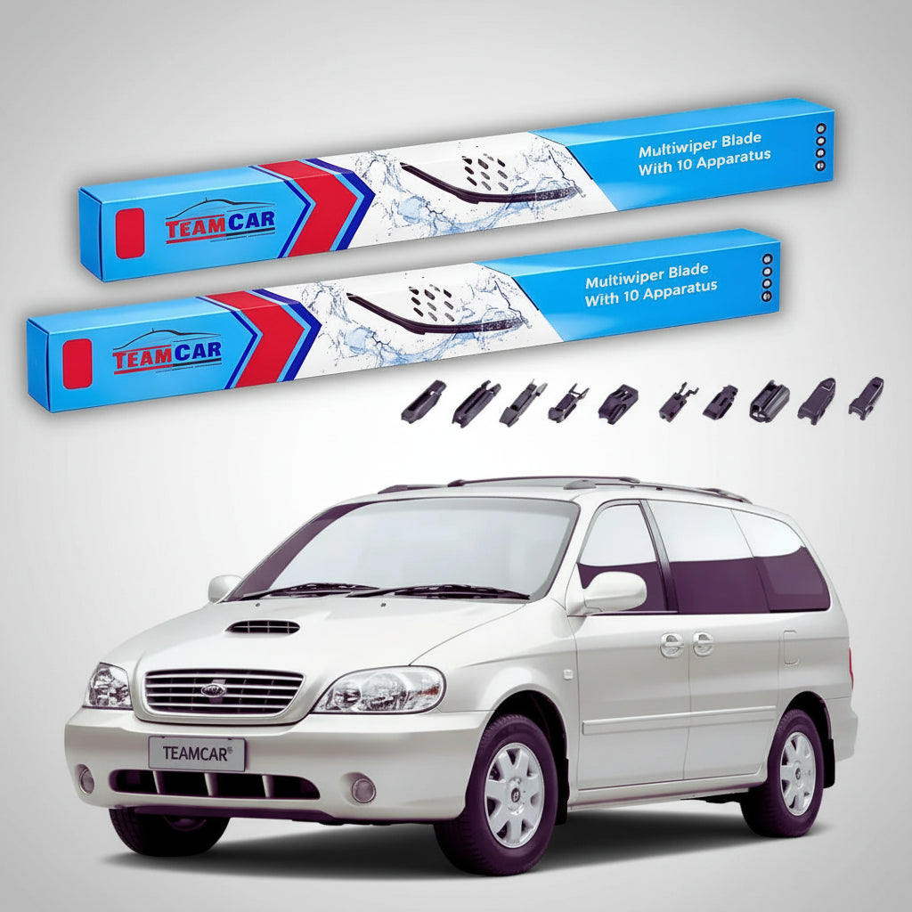 Ștergătoare Kia Carnival II GQ/GO 2001-2006 | Set Față Flat Premium – TeamCar®