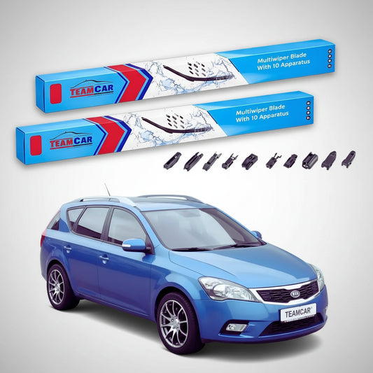 Ștergătoare Kia Ceed I SW Facelift ED 2009-2012 | Set Față Flat Premium – TeamCar®