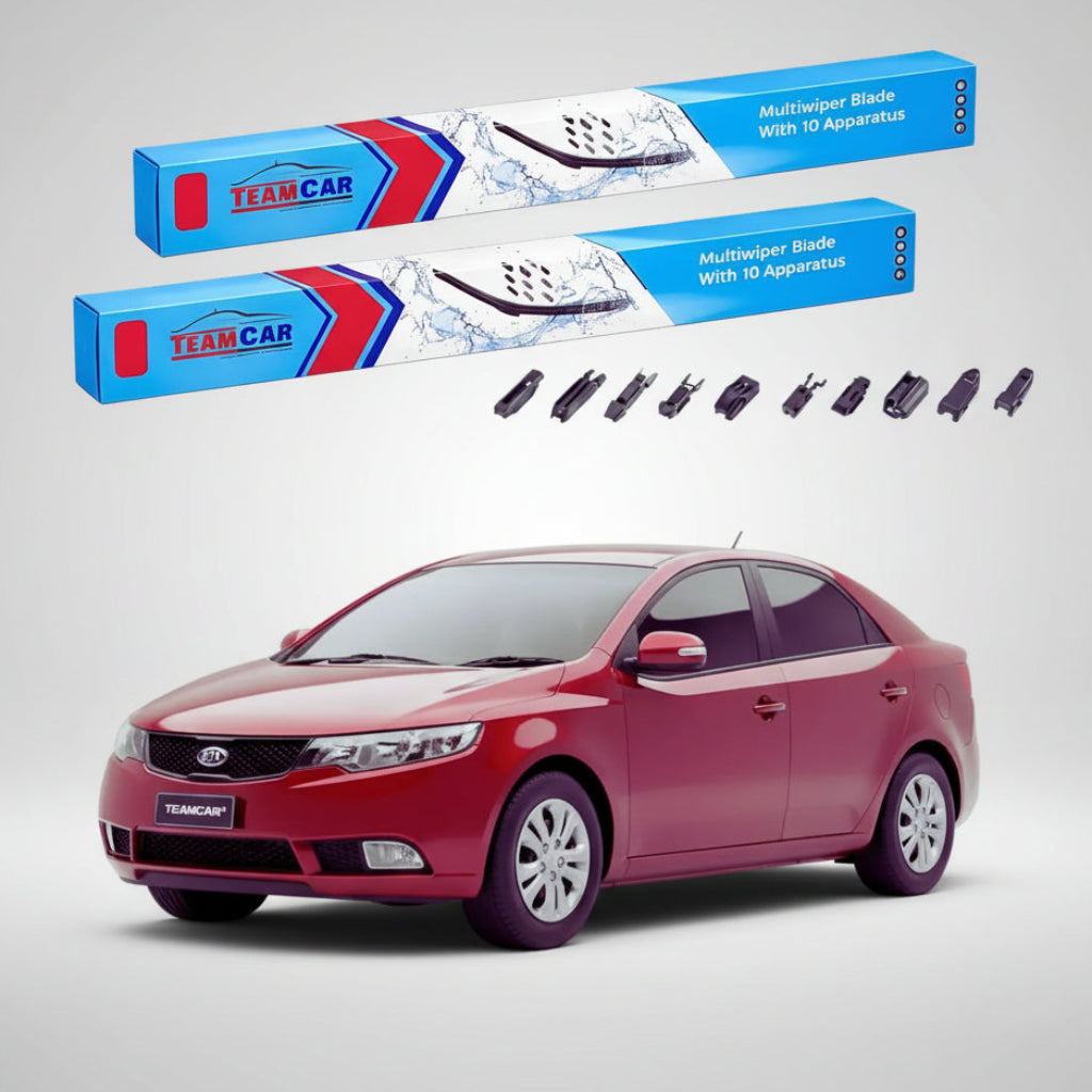 Ștergătoare Kia Cerato II TD Sedan 2008-2014 | Set Față Flat Premium – TeamCar®