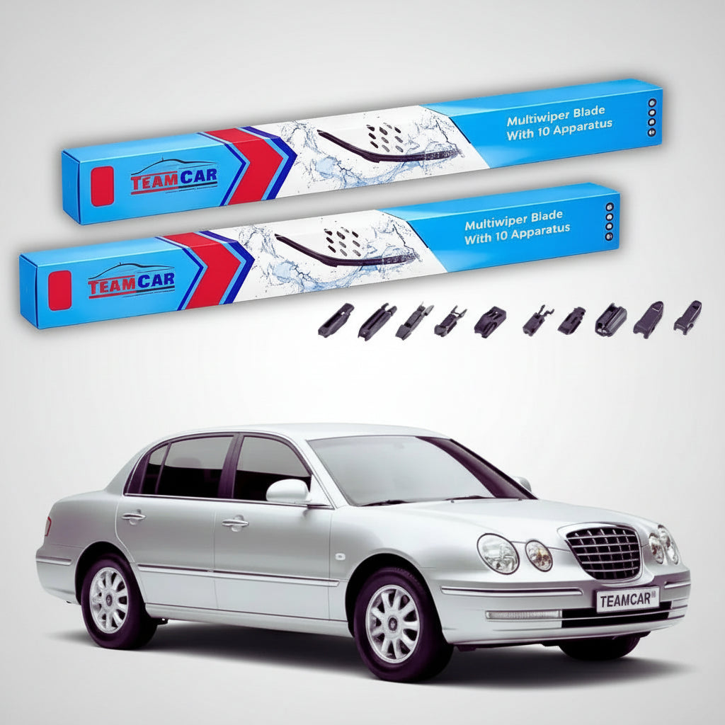Ștergătoare Kia Opirus I GH Sedan 2003-2009 | Set Față Flat Premium – TeamCar®