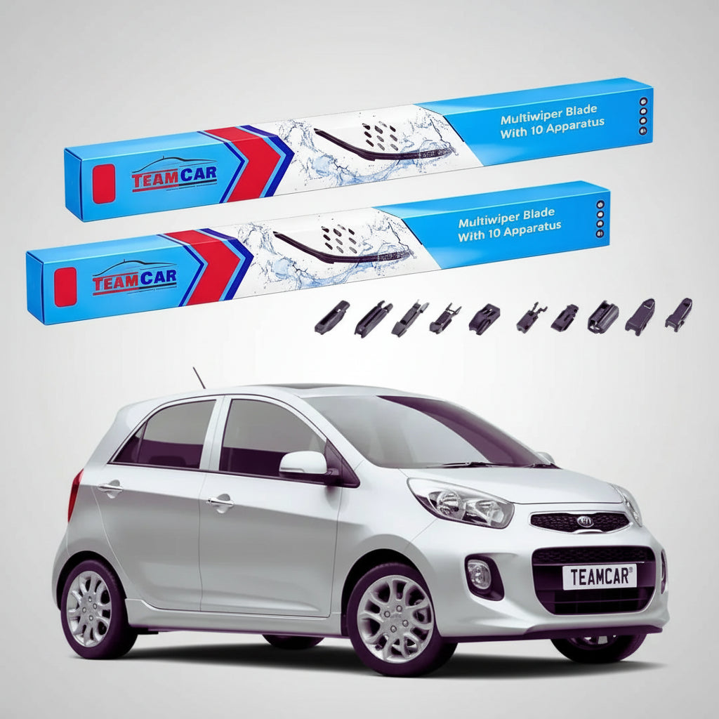 Ștergătoare Kia Picanto II TA Hatchback 2011-2017 | Set Față Flat Premium – TeamCar®