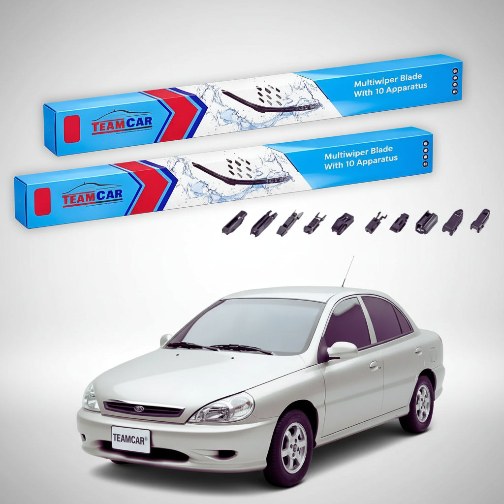 Ștergătoare Kia Rio I DC Sedan 2000-2005 | Set Față Flat Premium – TeamCar®