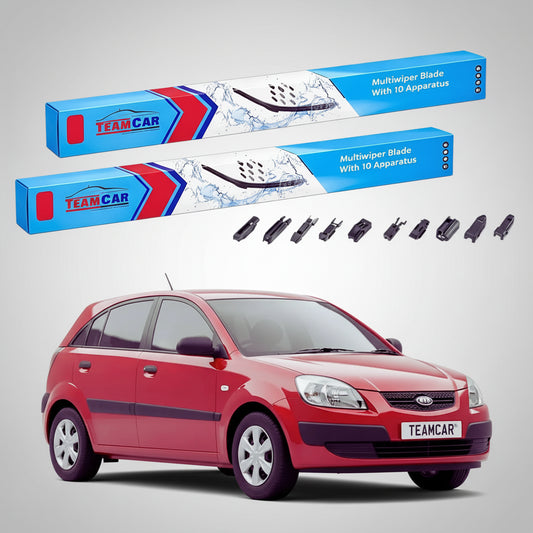 Ștergătoare Kia Rio II DE JB Hatchback 2005-2011 | Set Față Flat Premium – TeamCar®