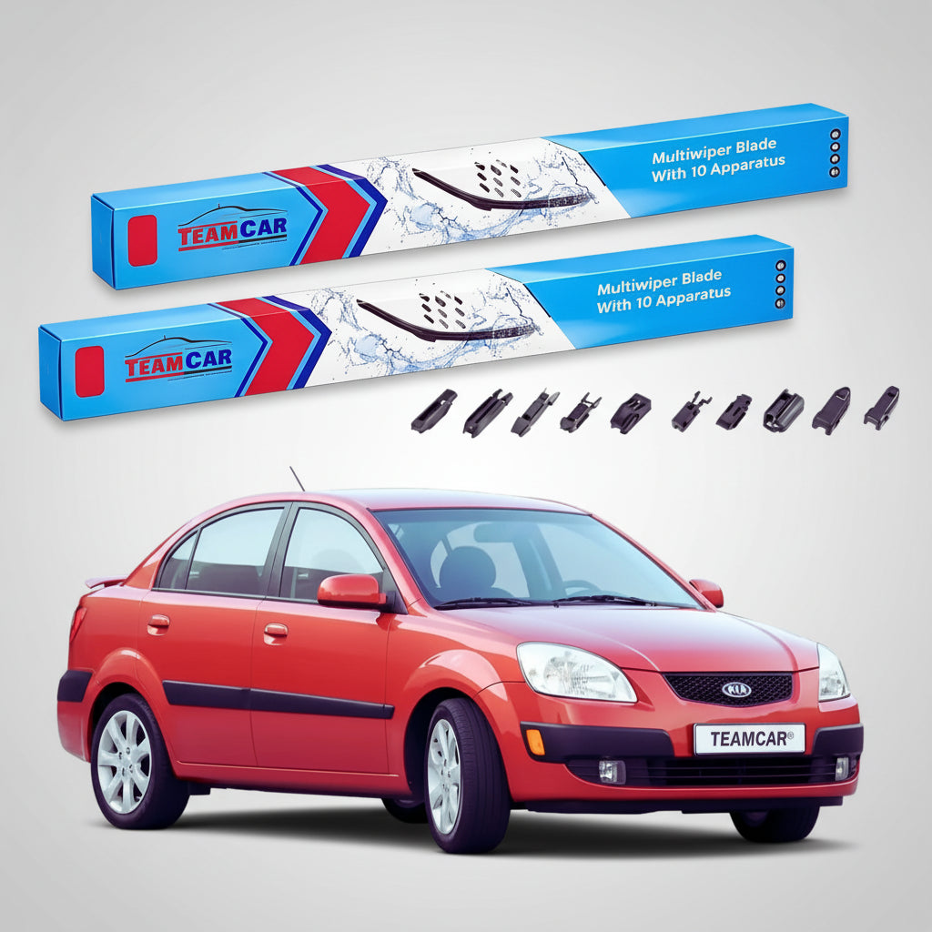 Ștergătoare Kia Rio II DE JB Sedan 2005-2011 | Set Față Flat Premium – TeamCar®