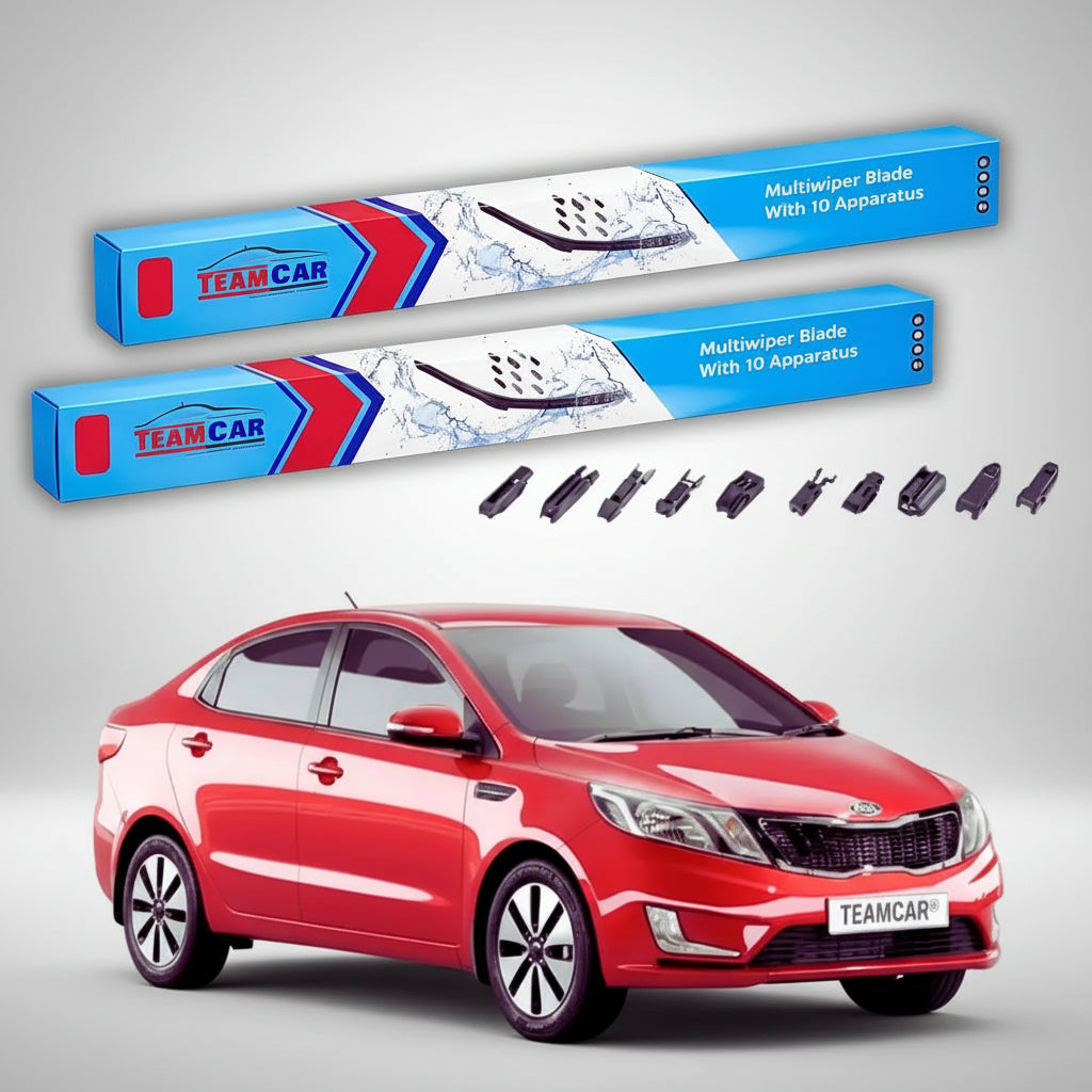 Ștergătoare Kia Rio III UB Sedan 2011-2017 | Set Față Flat Premium – TeamCar®