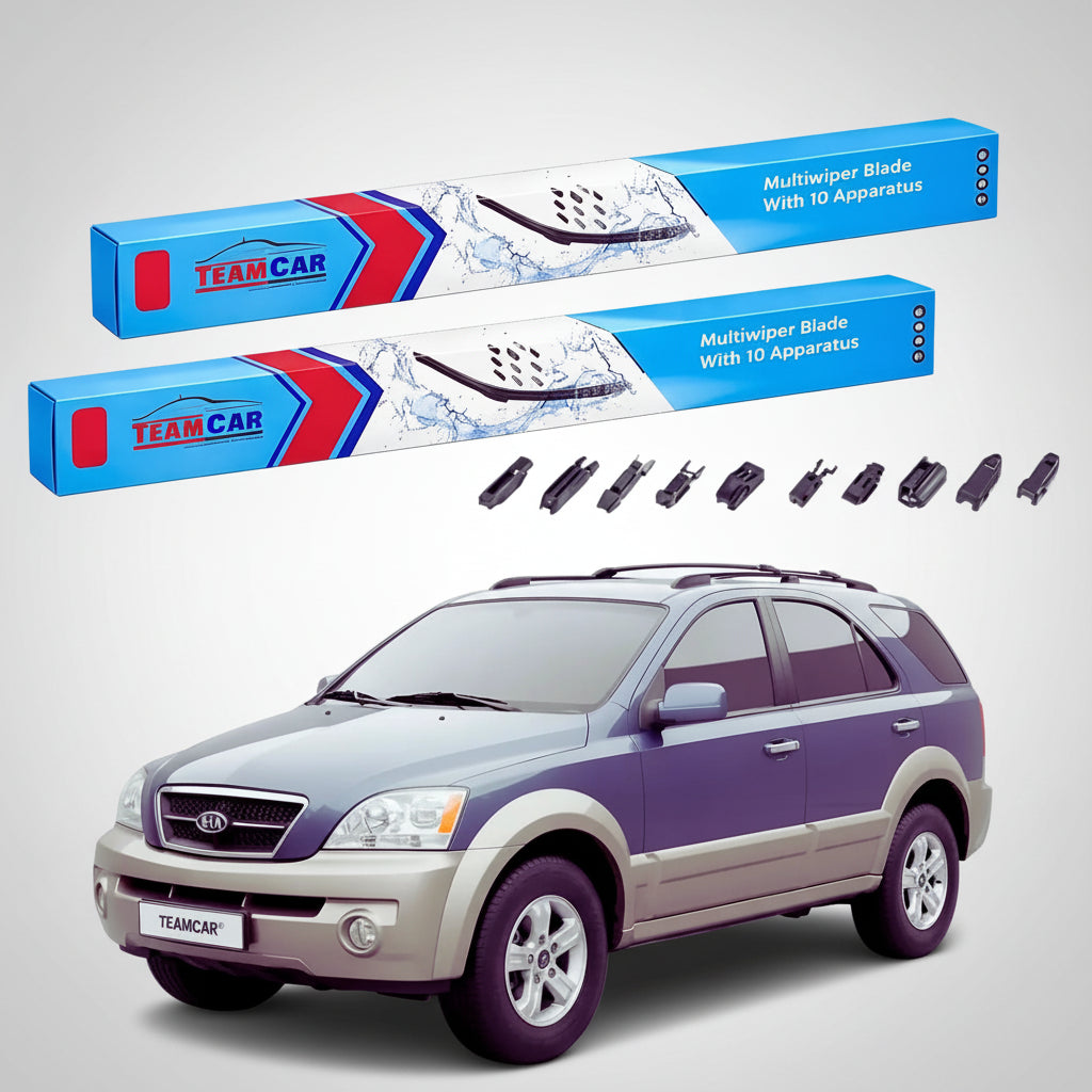 Ștergătoare Kia Sorento I JC SUV 2002-2009 | Set Față Flat Premium – TeamCar®