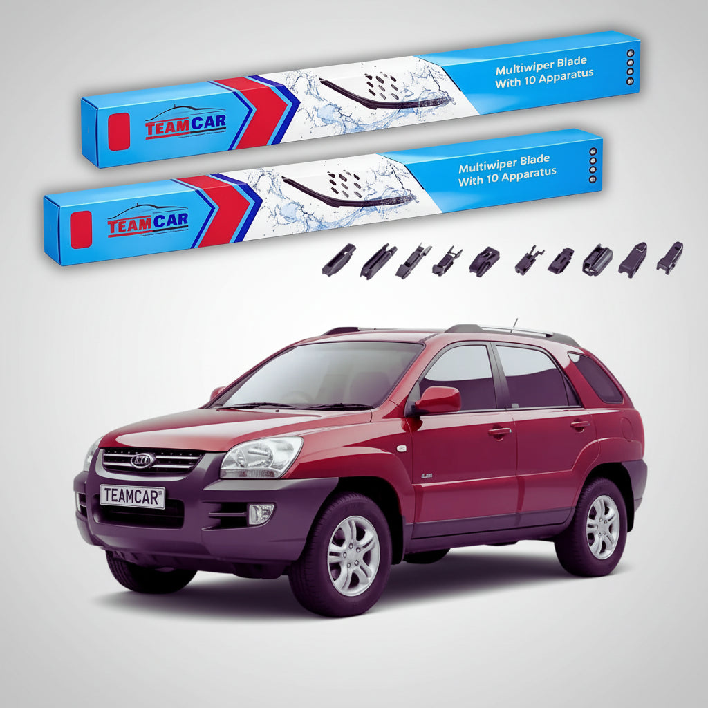 Ștergătoare Kia Sportage II JE SUV 2004-2010 | Set Față Flat Premium – TeamCar®
