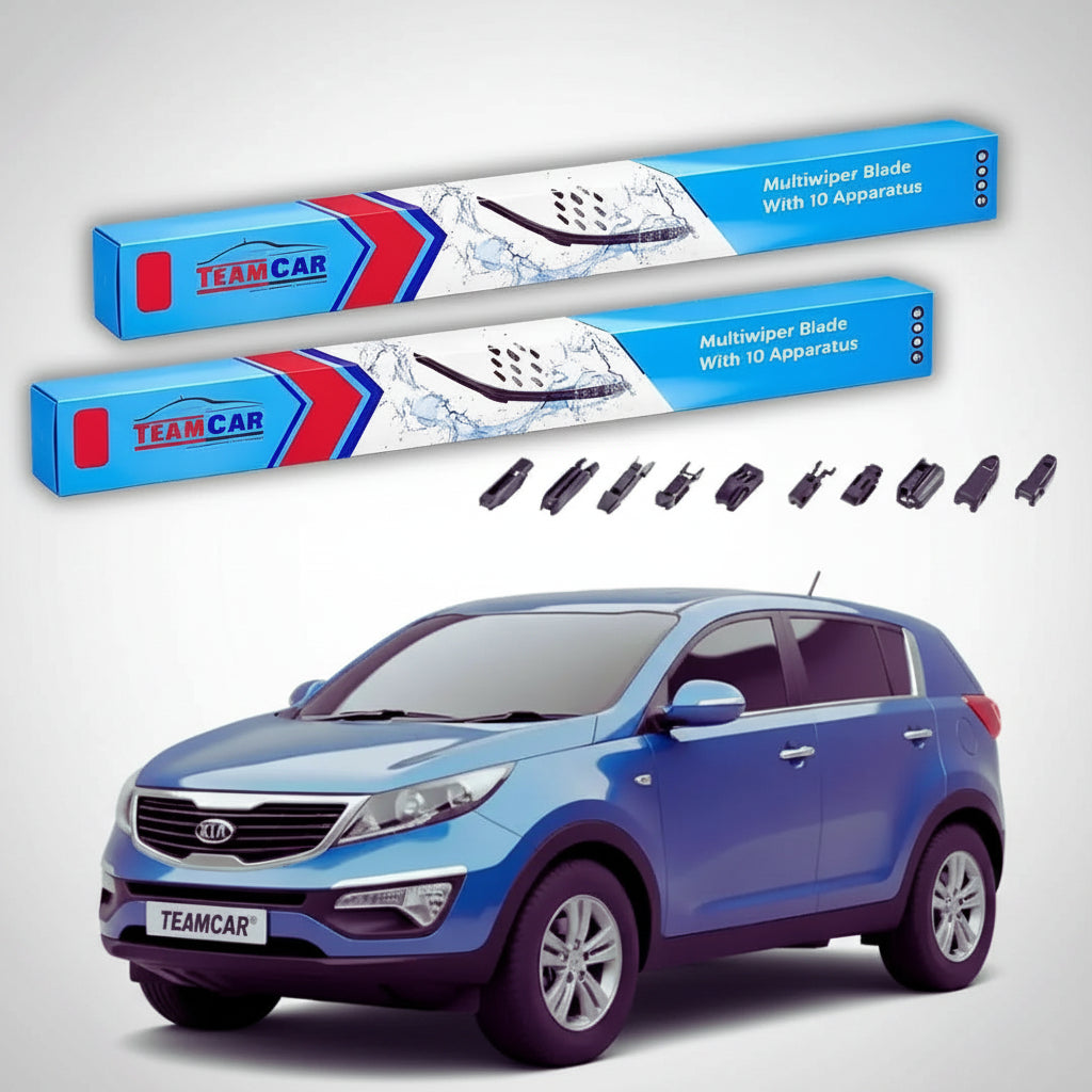 Ștergătoare Kia Sportage III SL SUV 2010-2015 | Set Față Flat Premium – TeamCar®