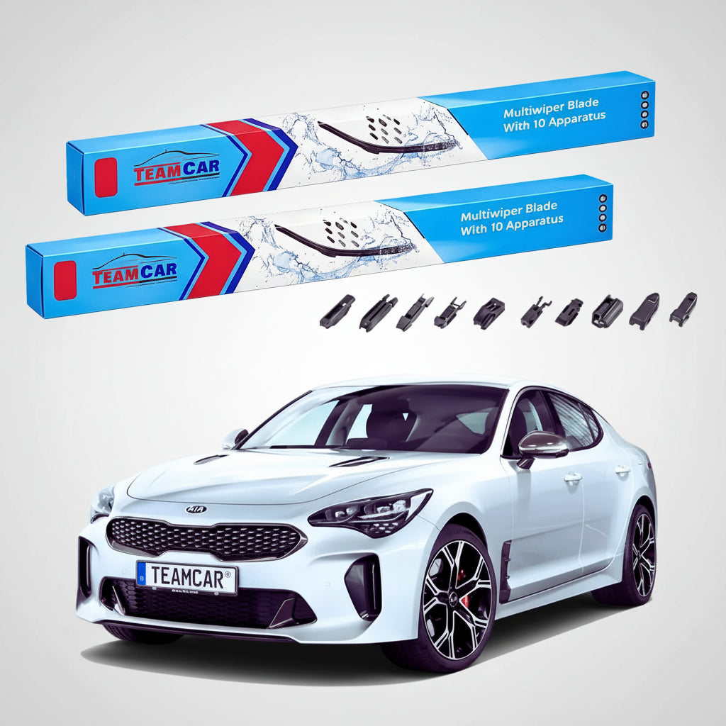 Ștergătoare Kia Stinger Liftback 2017-prezent | Set Față Flat Premium – TeamCar®