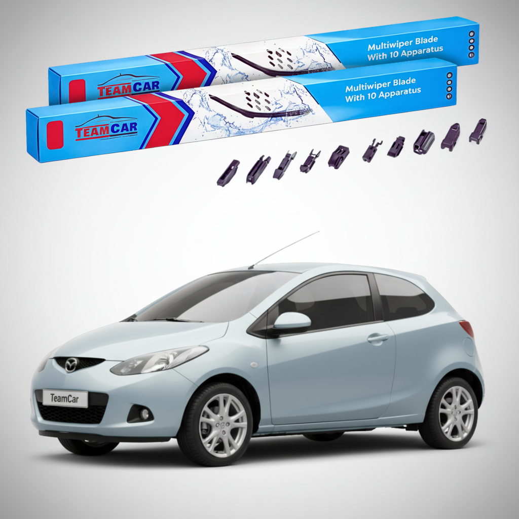 Ștergătoare Mazda 2 DE 2008-2010 | Set Față Flat Premium – TeamCar®