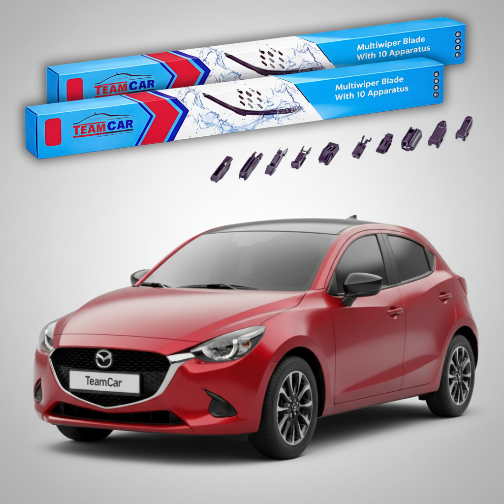Ștergătoare Mazda 2 DJ Facelift 2019-2023 | Set Față Flat Premium – TeamCar®