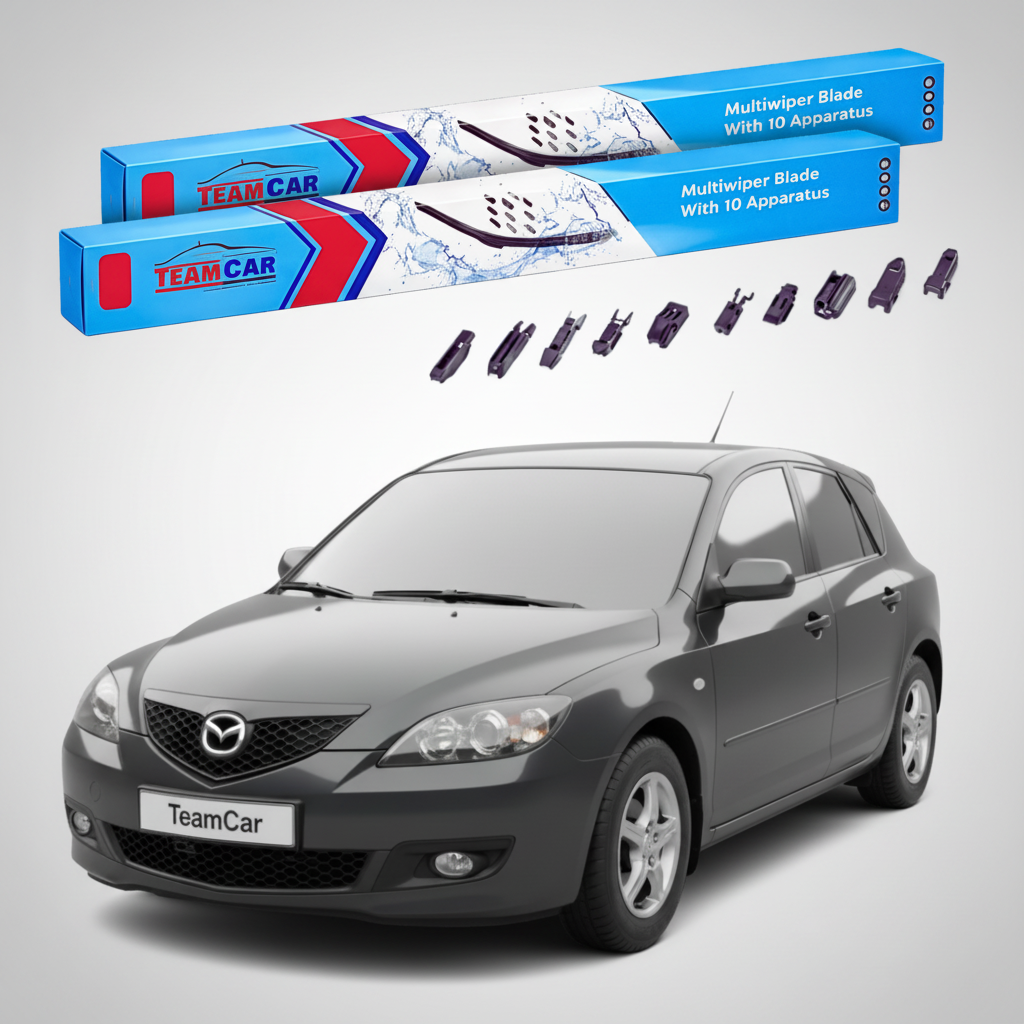Stergatoare Mazda 3 BK Facelift Hatchback 2006-2009 | Set Fata Flat Premium - TeamCar