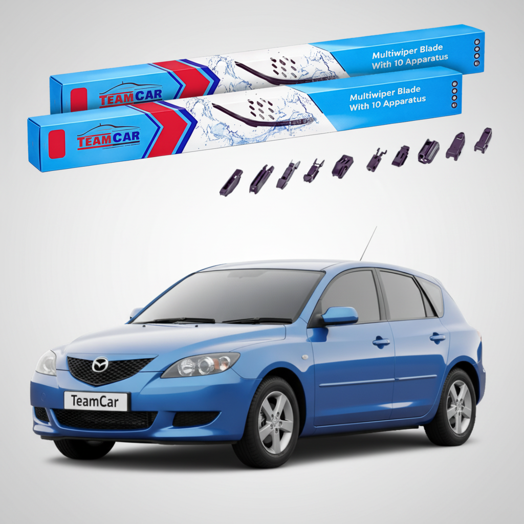 Stergatoare Mazda 3 BK Hatchback 2003-2006 | Set Fata Flat Premium - TeamCar