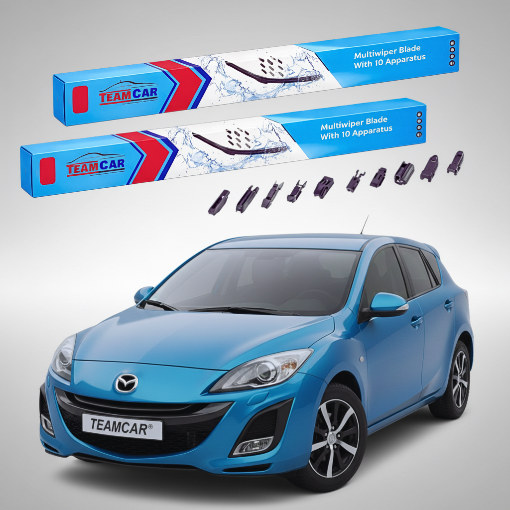 Stergatoare Mazda 3 BL Hatchback 2009-2011 | Set Fata Flat Premium - TeamCar