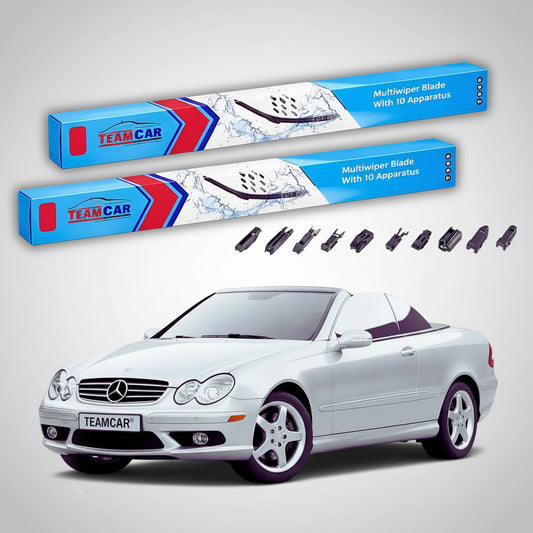 Ștergătoare Mercedes-Benz CLK A209 Cabriolet 2001-2009 | Set Față Flat – TeamCar®