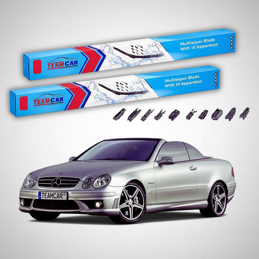 Ștergătoare Mercedes-Benz CLK Cabriolet A209 2001-2009 | Set Față Flat – TeamCar®