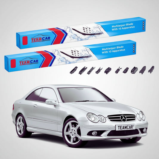 Ștergătoare Mercedes-Benz CLK Coupé C209 2002-2009 | Set Față Flat – TeamCar®