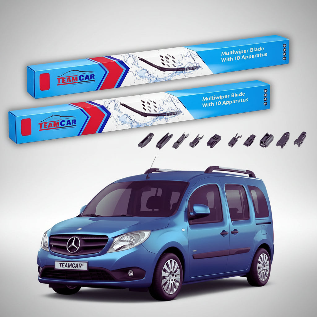 Ștergătoare Mercedes-Benz Citan W415 1 ușă spate 2012-prezent | Set Față Flat – TeamCar®