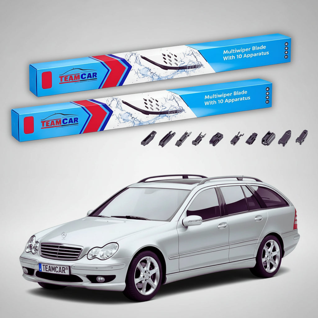 Ștergătoare Mercedes-Benz Clasa C S203 T-Model 2003-2007 | Set Față Flat – TeamCar®