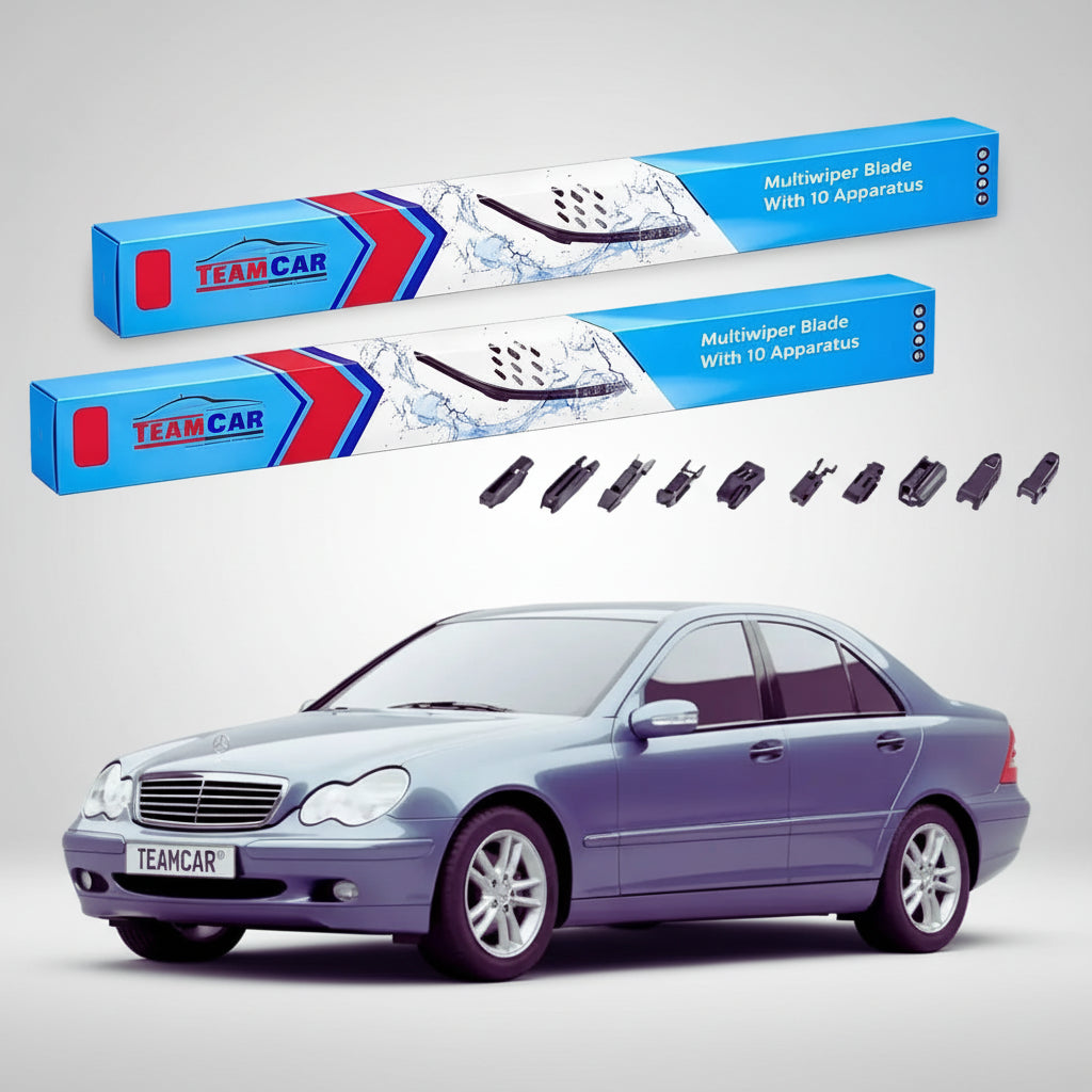 Ștergătoare Mercedes-Benz Clasa C W203 2000-2003 | Set Față Flat – TeamCar®