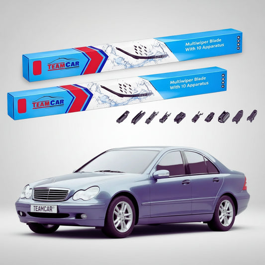 Ștergătoare Mercedes-Benz Clasa C W203 2000-2003 | Set Față Flat – TeamCar®