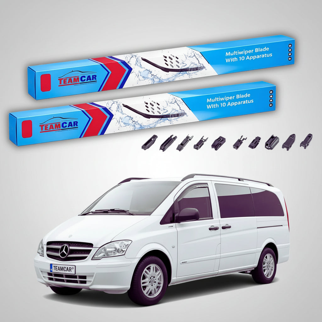 Ștergătoare Mercedes-Benz Vito W639 09.2005-08.2010 Uși Batante | Set Față Flat – TeamCar®