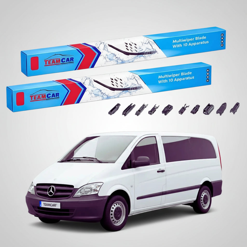 Ștergătoare Mercedes-Benz Vito W639 Facelift 09.2010-12.2014 | Set Față Flat – TeamCar®