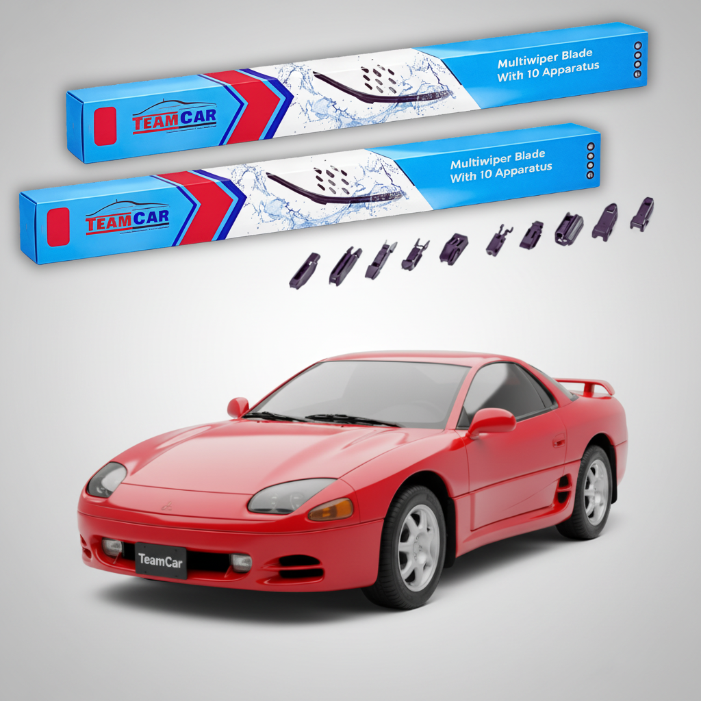 Ștergătoare TeamCar® pentru Mitsubishi 3000 GT Coupe (Z16A) 1992–2000 – Set Față Flat Premium