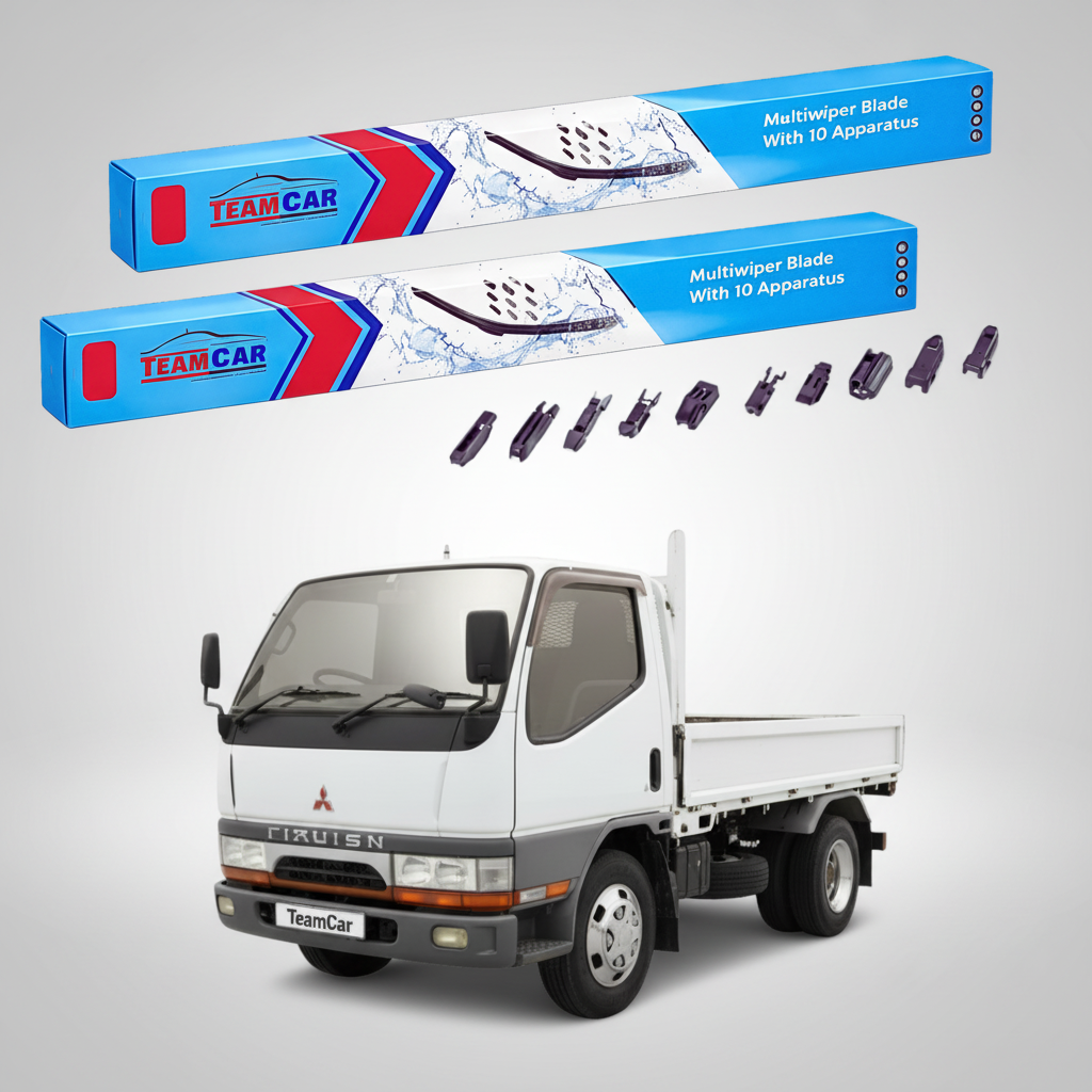 Ștergătoare TeamCar® pentru Mitsubishi Canter Van / Fuso (FB, FE, FG) 1996–2000 – Set Față Flat Premium