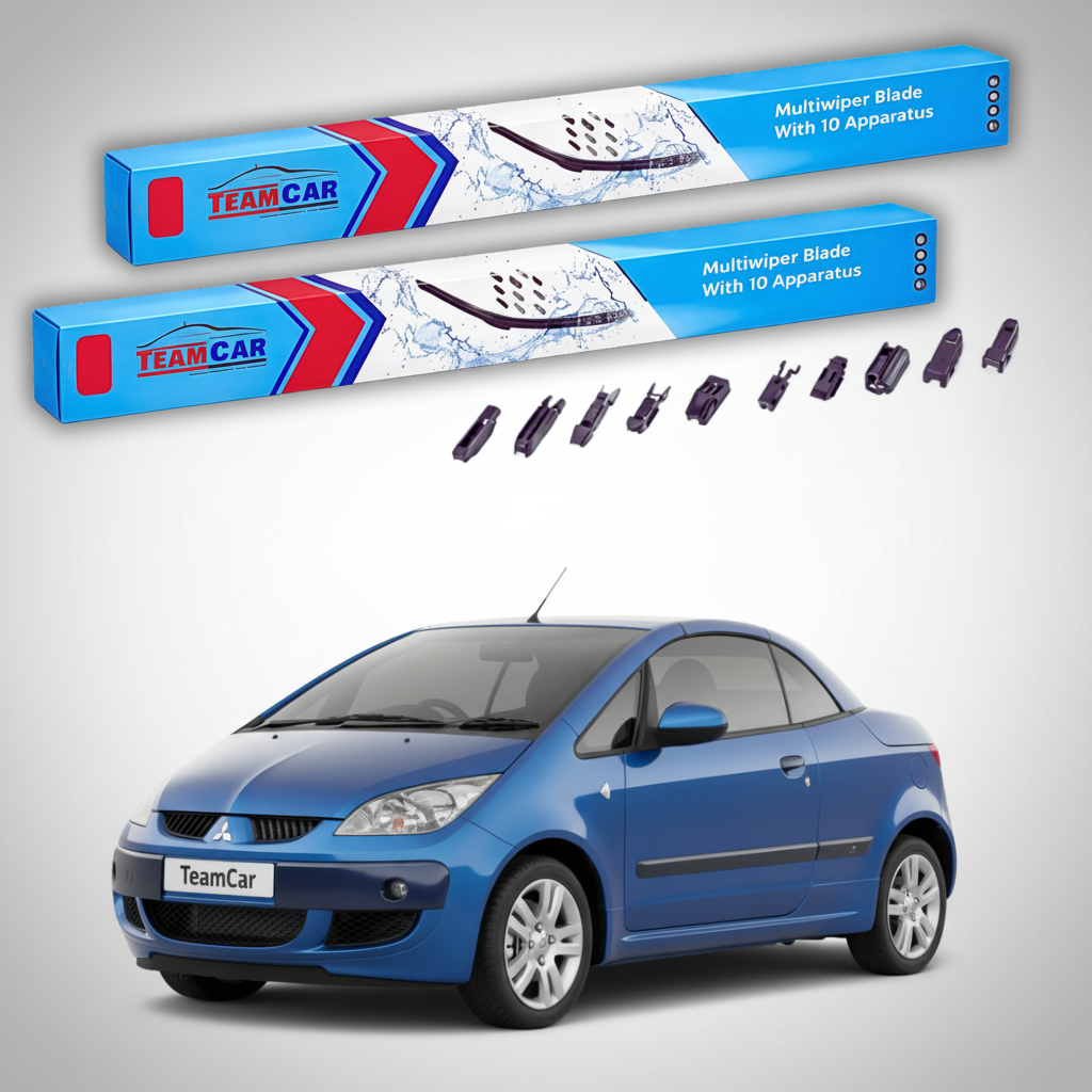 Ștergătoare TeamCar® pentru Mitsubishi Colt CZC Cabriolet (RG) 2006–2008 – Set Față Flat Premium