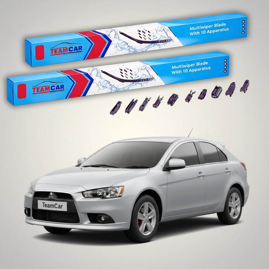 Ștergătoare TeamCar® pentru Mitsubishi Lancer Sportback (CX_A) 2008+ – Set Față Flat Premium