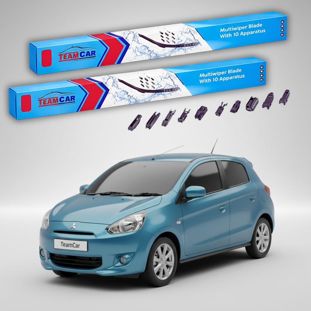 Ștergătoare TeamCar® pentru Mitsubishi Mirage / Space Star 2012+ – Set Față Flat Premium