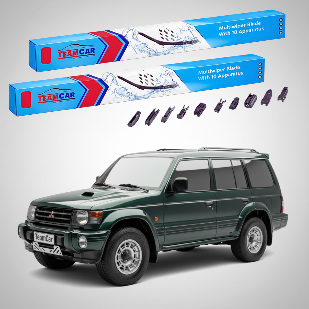 Ștergătoare TeamCar® pentru Mitsubishi Montero / Pajero II 1990–2000 – Set Față Flat Premium