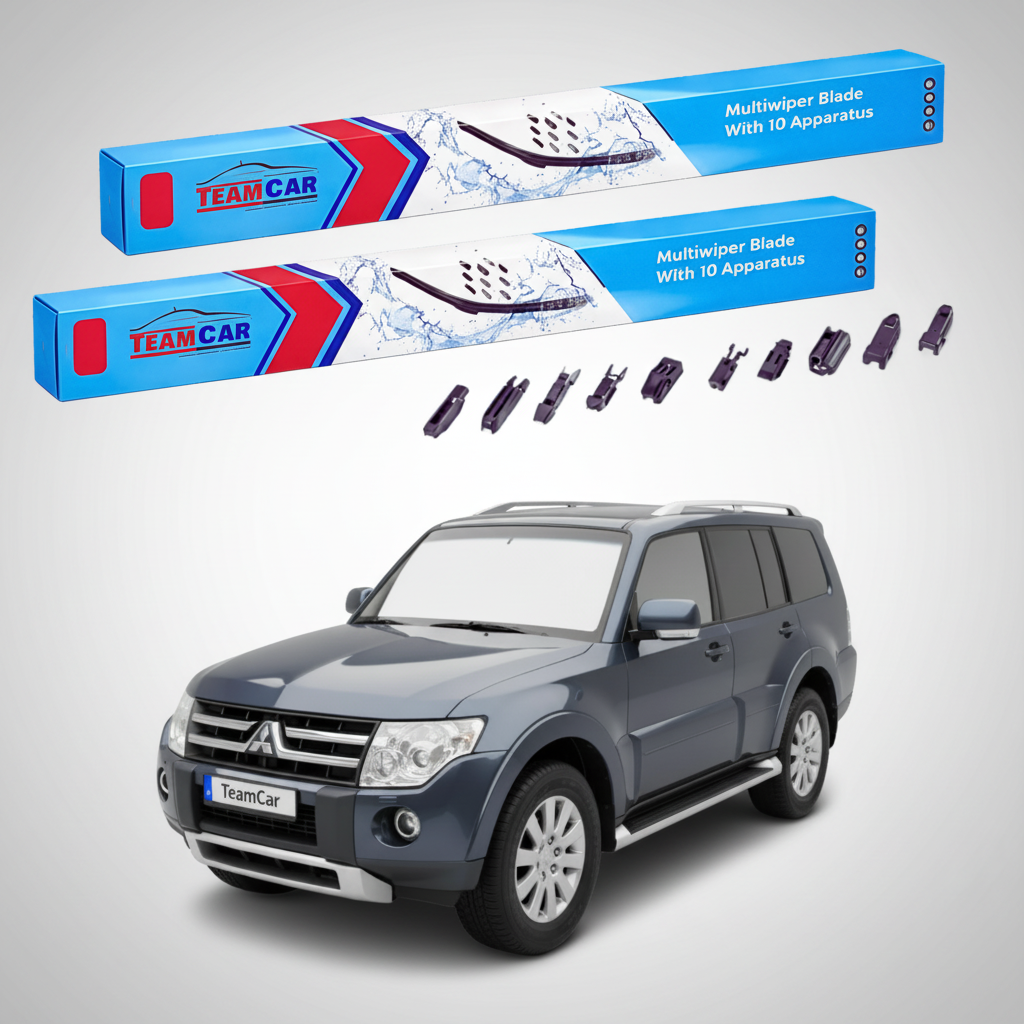 Ștergătoare TeamCar® pentru Mitsubishi Montero / Pajero IV (V80, V90) 2006–2009 – Set Față Flat Premium