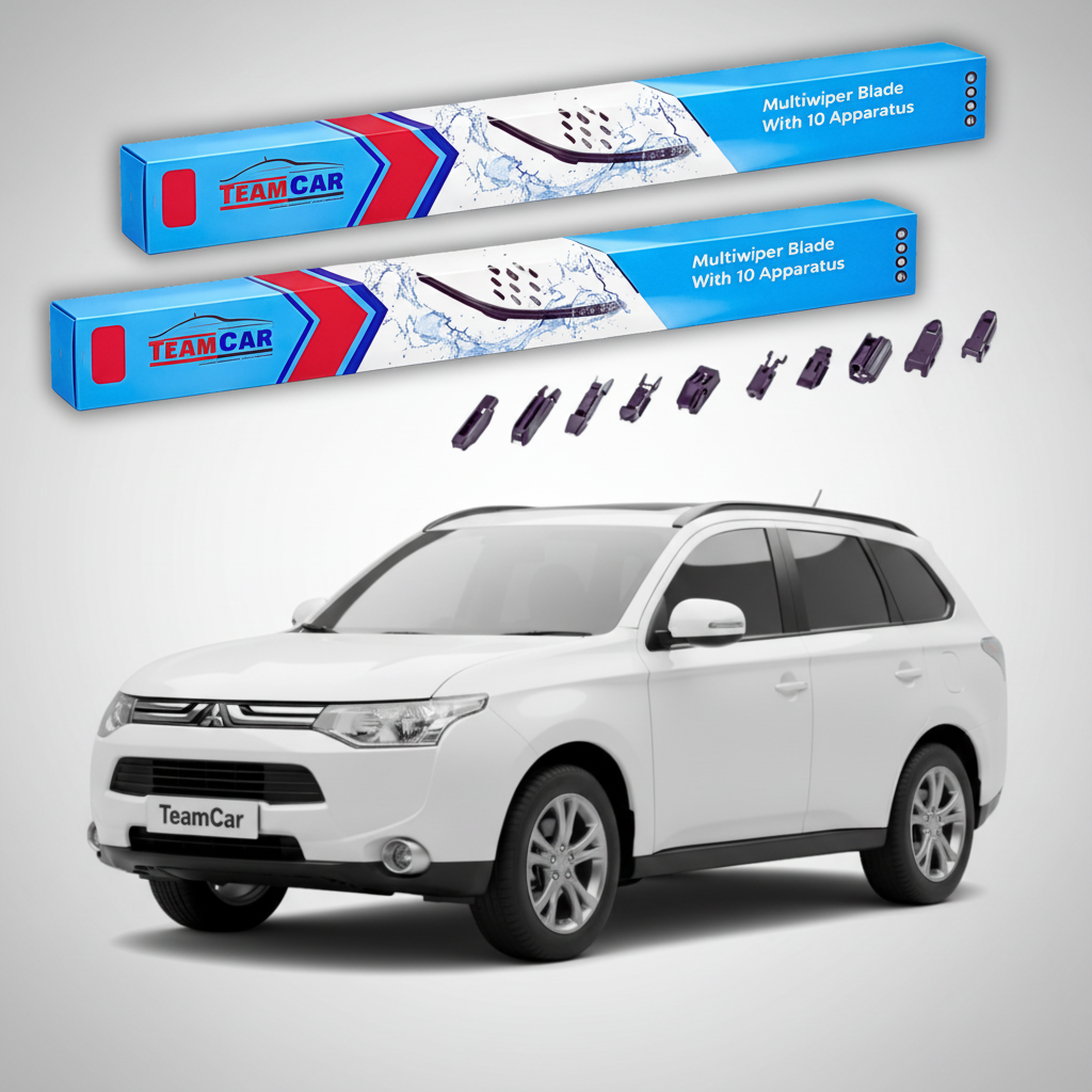 Ștergătoare TeamCar® pentru Mitsubishi Outlander II (CW_W) 2007–2012 – Set Față Flat Premium