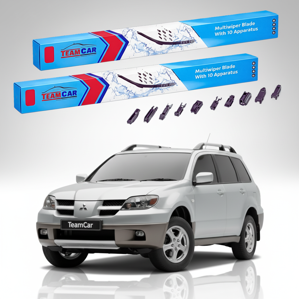 Ștergătoare TeamCar® pentru Mitsubishi Outlander I (CU_W) 2003–2007 – Set Față Flat Premium