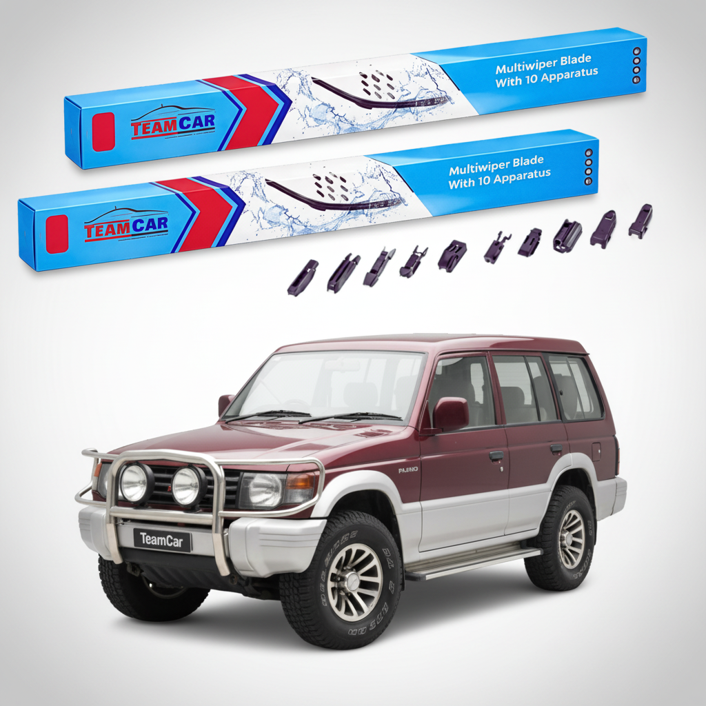 Ștergătoare TeamCar® pentru Mitsubishi Pajero II (V2_W, V3_W, V4_W) 1990–2000 – Set Față Flat Premium