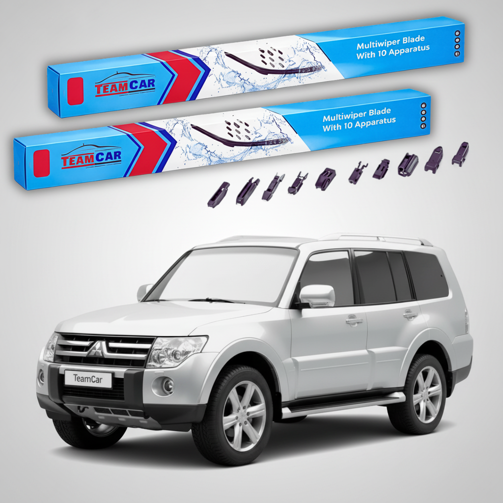 Ștergătoare TeamCar® pentru Mitsubishi Pajero IV (V8_W, V9_W) 2007–2021 – Set Față Flat Premium