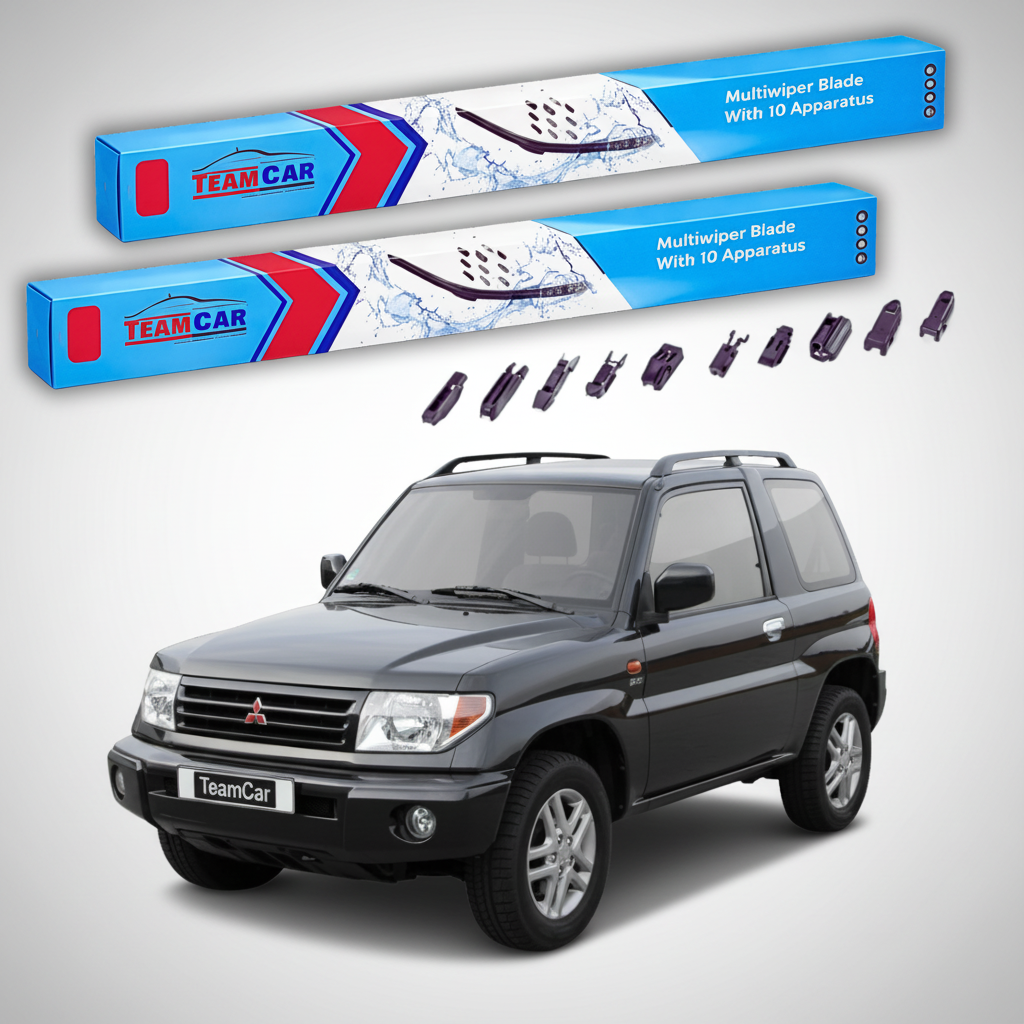 Ștergătoare TeamCar® pentru Mitsubishi Pajero Pinin (H6_W, H7_W) 2000–2007 – Set Față Flat Premium