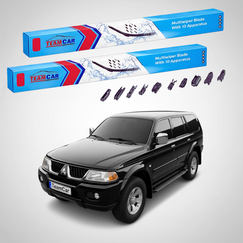Ștergătoare TeamCar® pentru Mitsubishi Pajero Sport I (K90/K94/K96) 1996–2009 – Set Față Flat Premium
