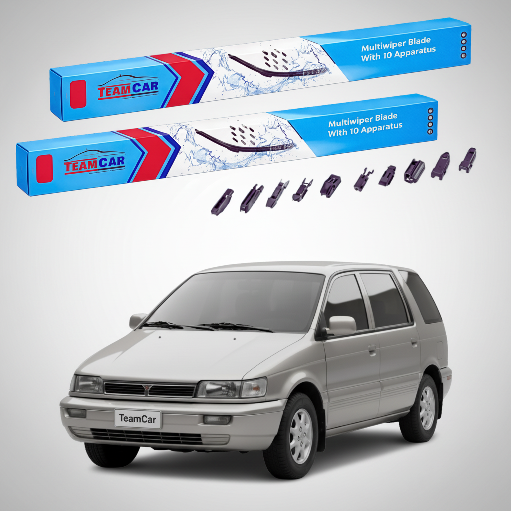 Ștergătoare TeamCar® pentru Mitsubishi Santamo MPV 1999–2004 – Set Față Flat Premium