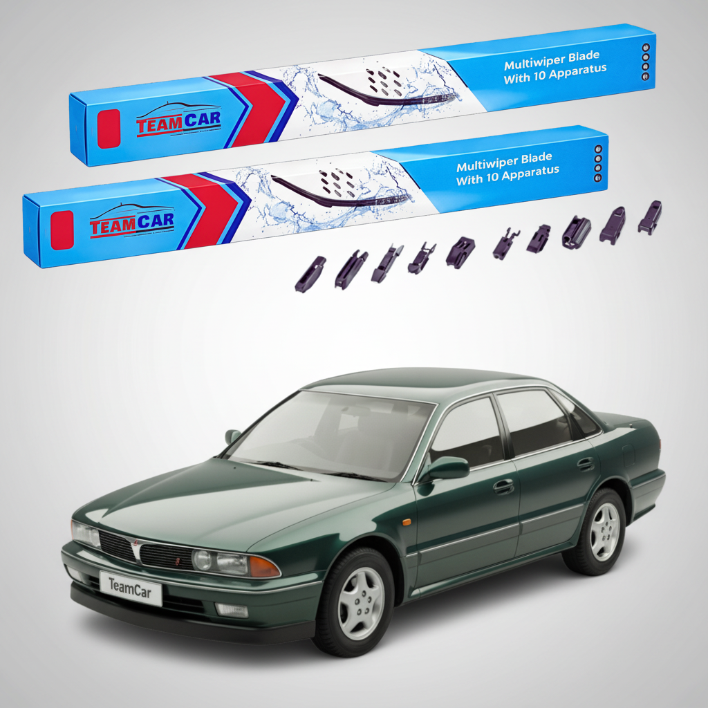 Ștergătoare TeamCar® pentru Mitsubishi Sigma Sedan (F16A, F25A, F27A) 1990–1996 – Set Față Flat Premium