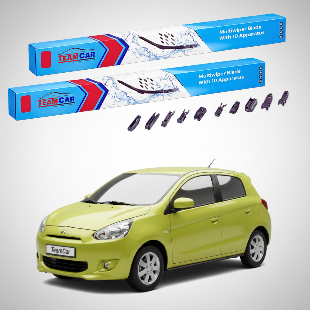 Ștergătoare TeamCar® pentru Mitsubishi Space Star II (A0_A / LA) 2012–prezent – Set Față Flat Premium