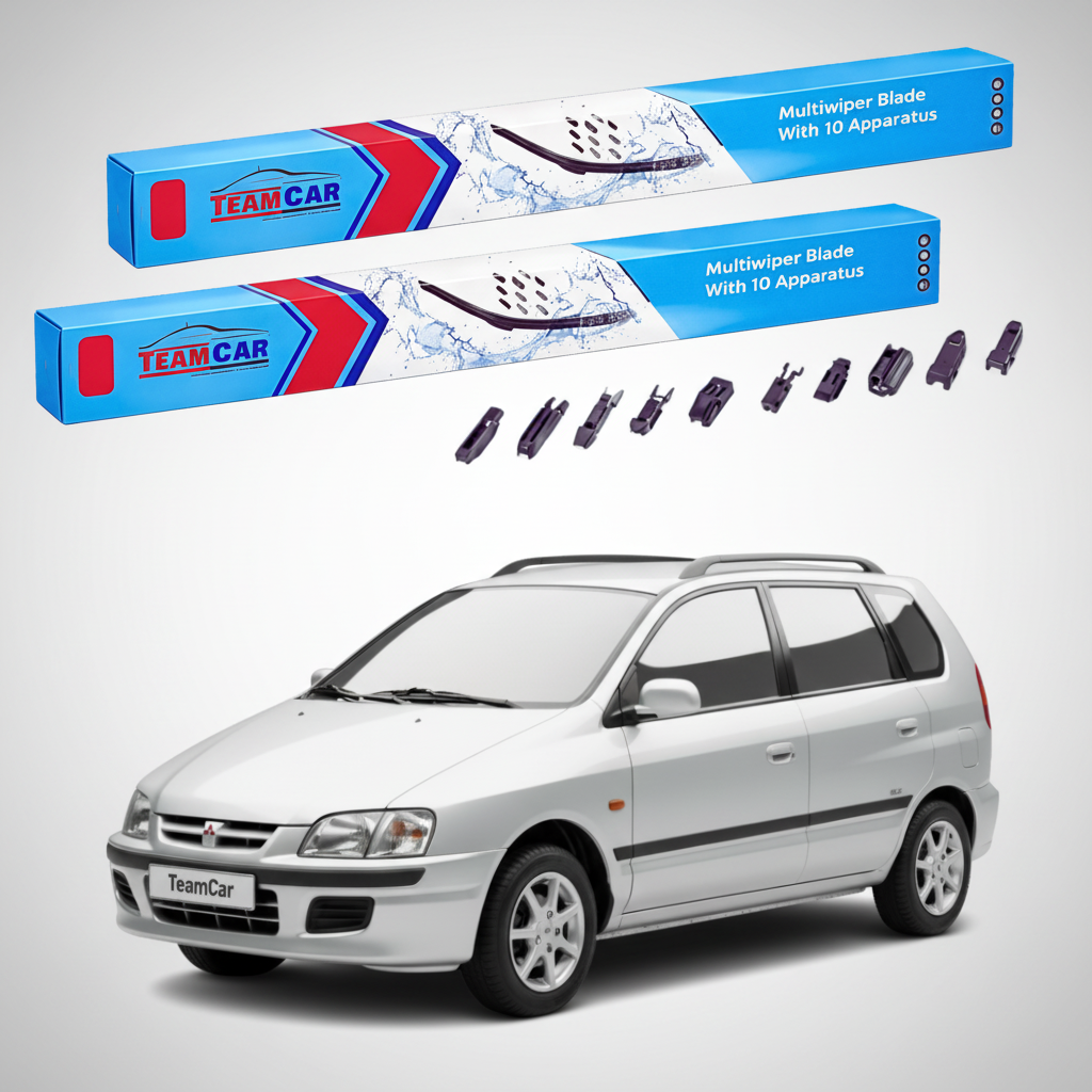 Ștergătoare TeamCar® pentru Mitsubishi Space Star I (DG_A) 1998–2004 – Set Față Flat Premium